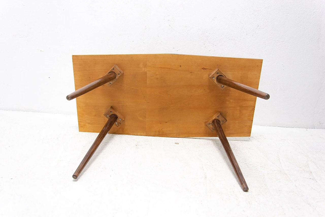 Wooden coffee table with checkered pattern, 1960s 1324743