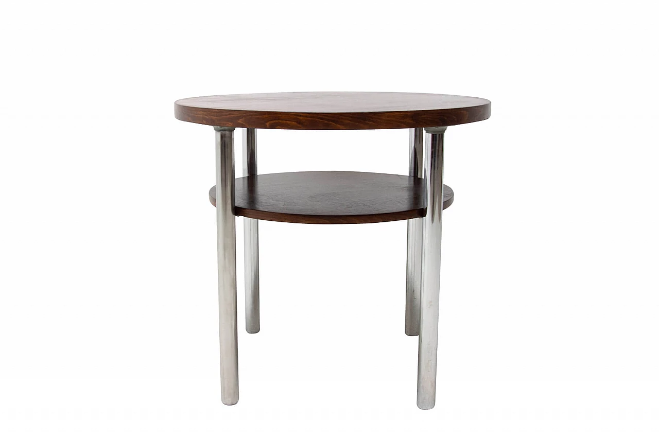Chromed Bauhaus coffee table by Robert Slezak, 1930s 1324801