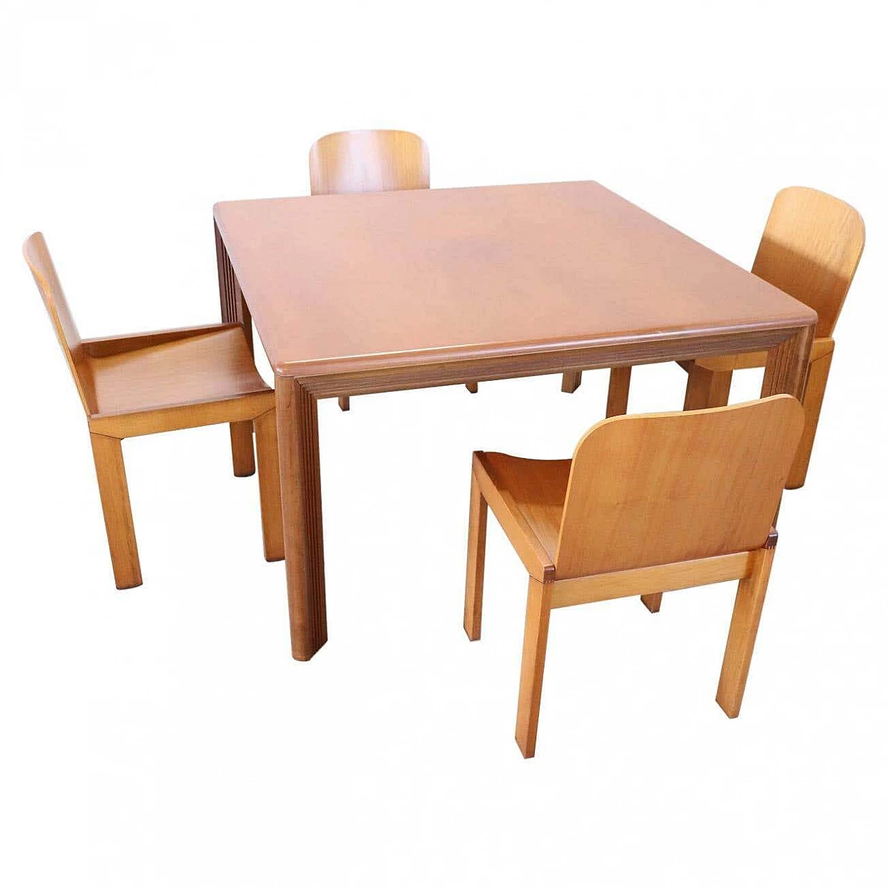 Swedish table and 4 chairs, 70s 1325285