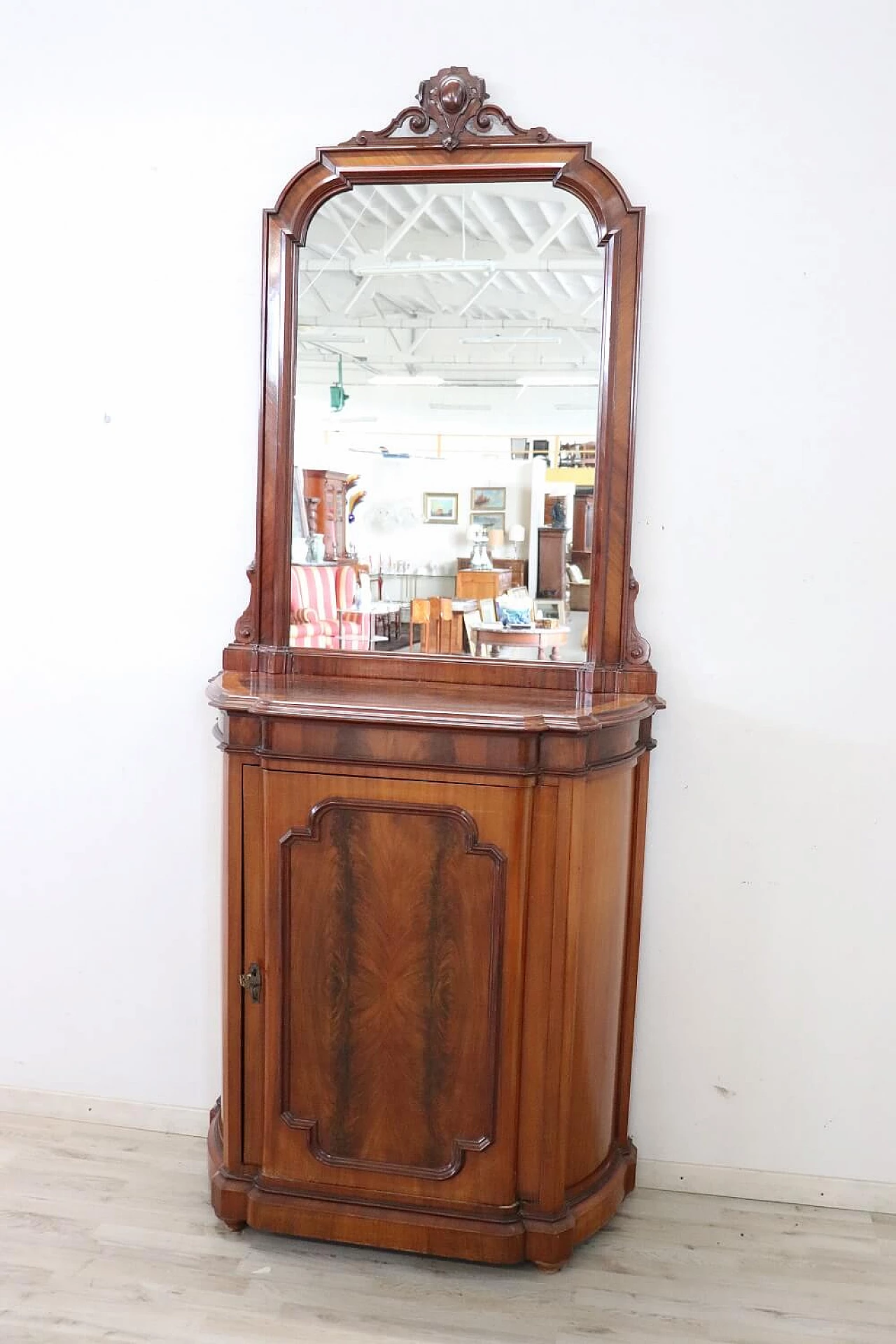 Antique console table in walnut, Umbertina era, dell '800 1325300