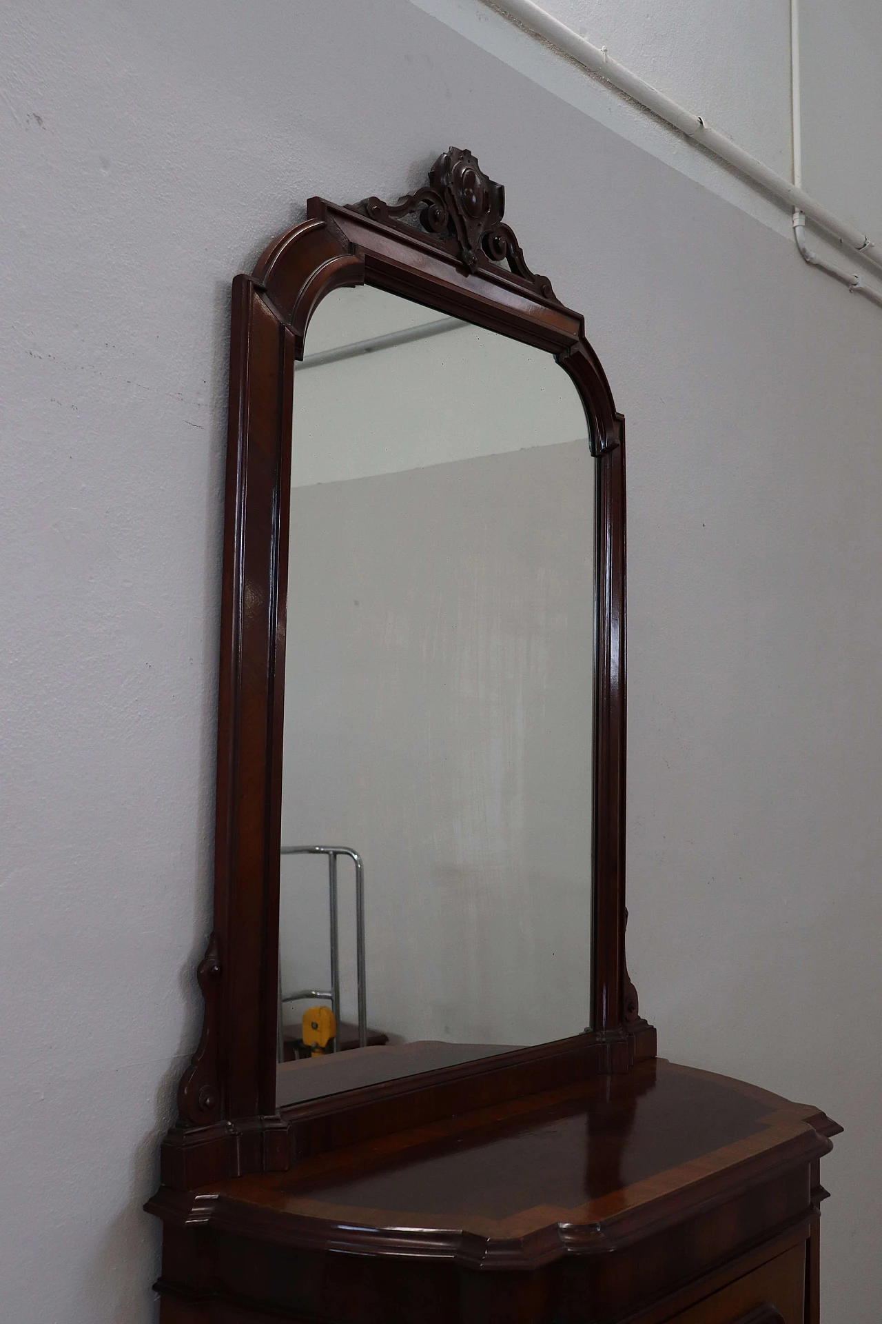 Antique console table in walnut, Umbertina era, dell '800 1325303