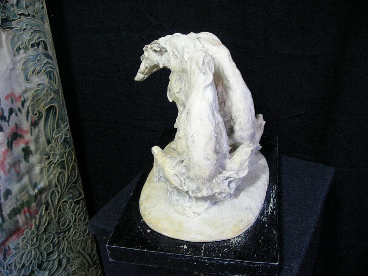 Tornati, Coppia di levrieri russi, statuetta in terracotta, inizio '900 1325896