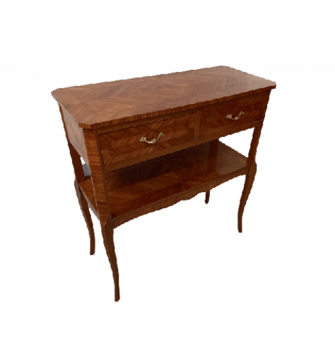 Consolle con cassetti in bois de rose in stile Napoleone III 1326193