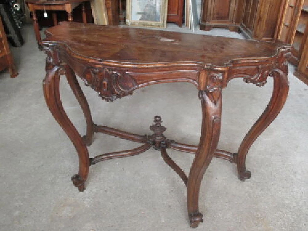 Louis Philippe walnut console table, mid-19th century 1326812