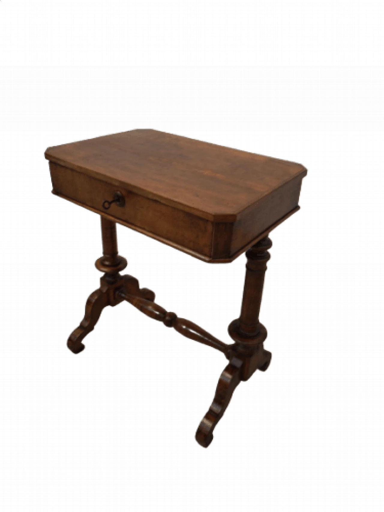 Walnut work table with drawer, late 19th century 1327054