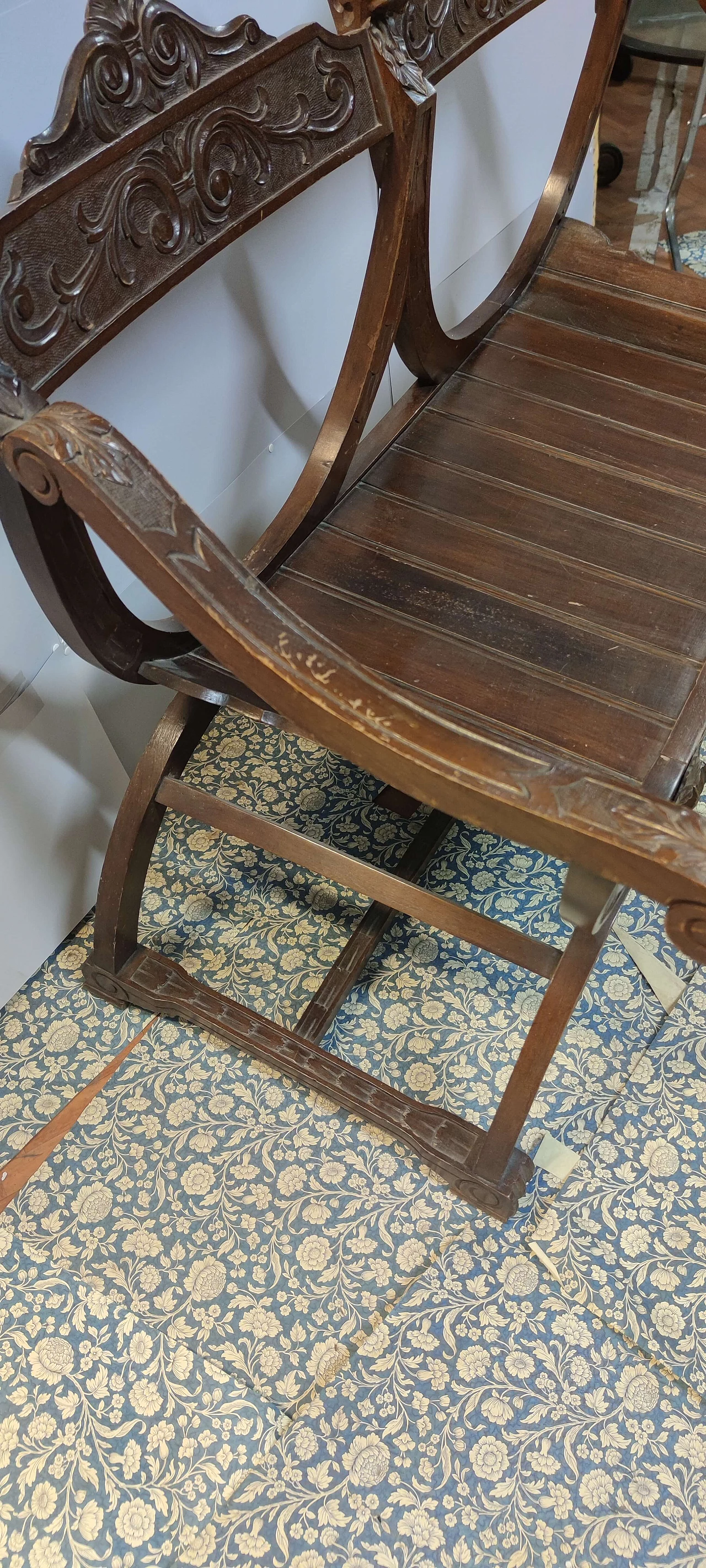 Savonarola 2-seater sofa, 1920s 1327073