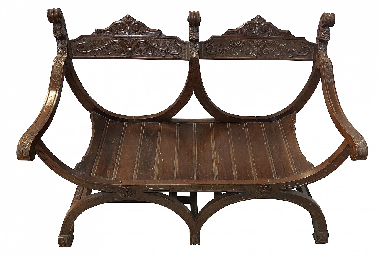 Savonarola 2-seater sofa, 1920s 1327132