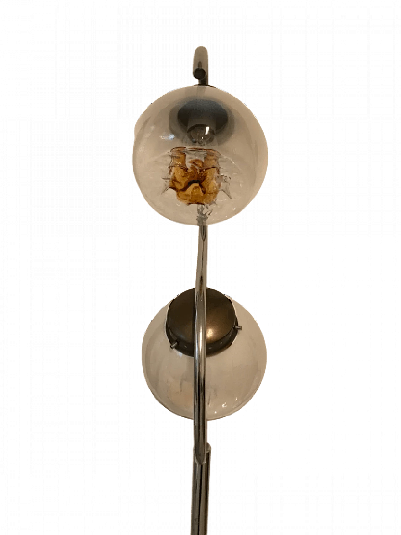 Metal and glass floor lamp by Gaetano Sciolari, 1970s 1327342