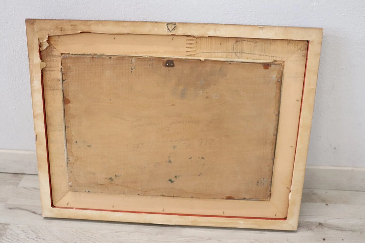 Dipinto olio su tela marina firmato Luigi Liverani, anni '40 1327918