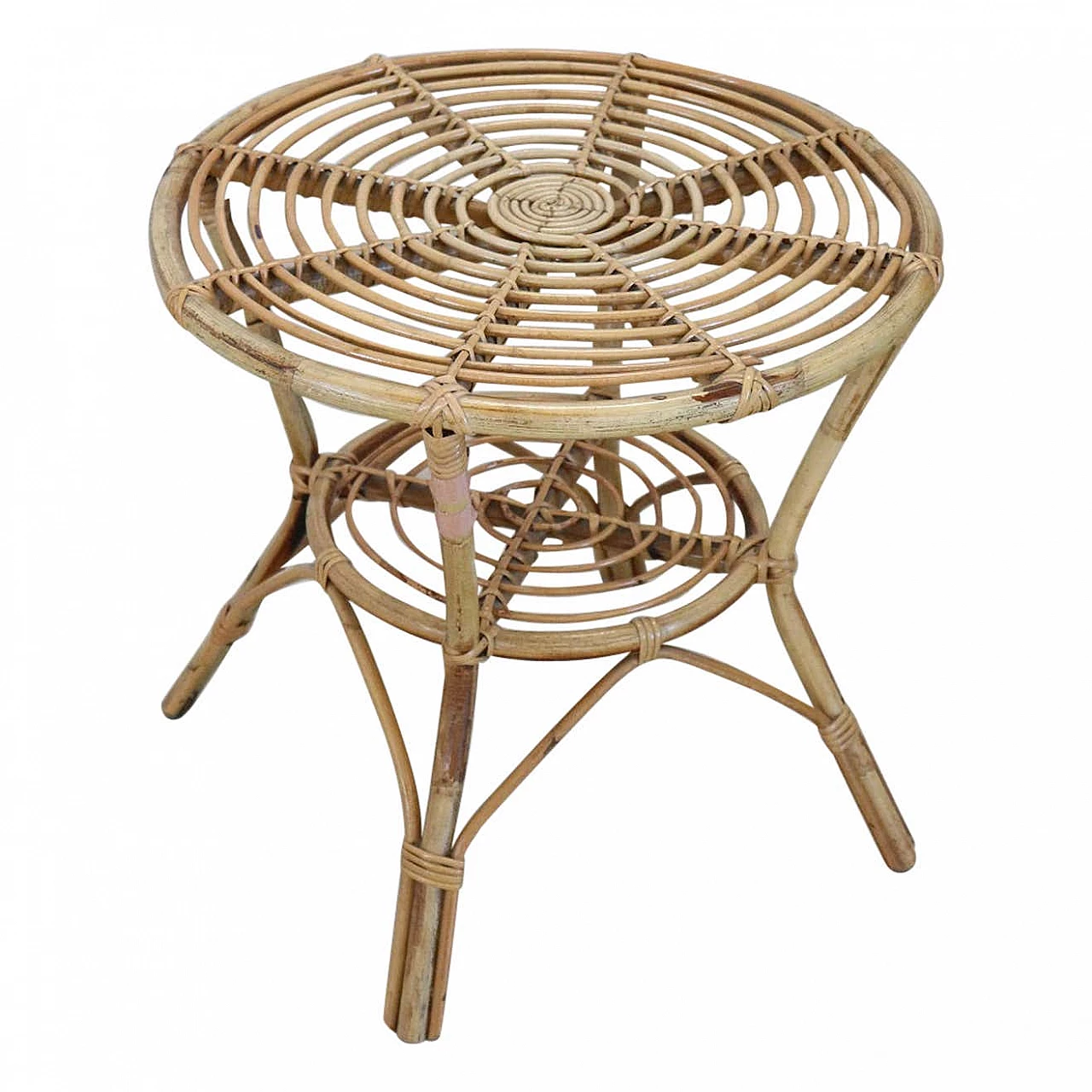 Tavolino in bamboo, anni '80 1327919