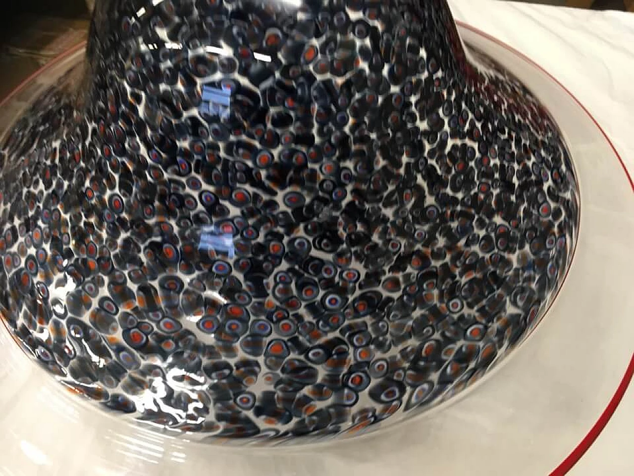 Neverrino Murano glass chandelier by Vistosi, 70s 1328568