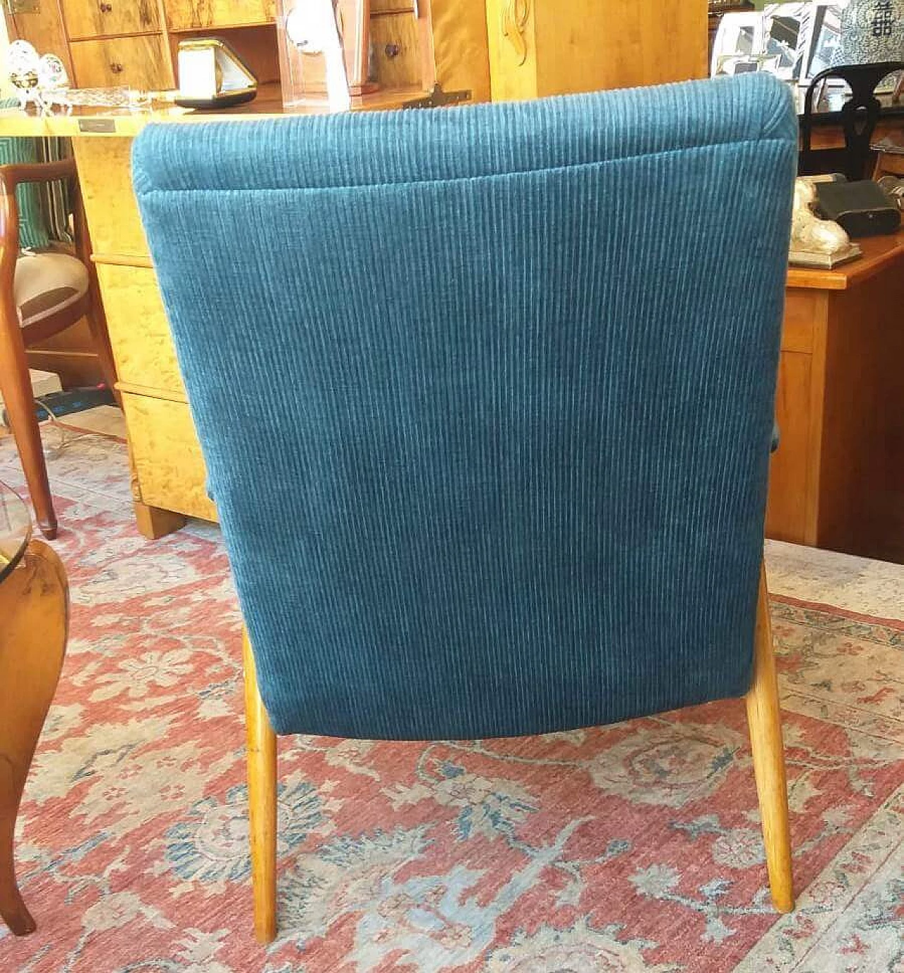 Danish beech armchair, 1970s 1329347