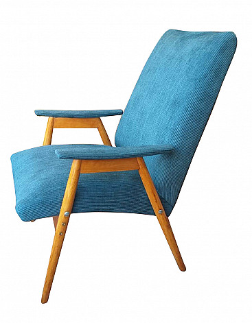 Danish beech armchair, 1970s