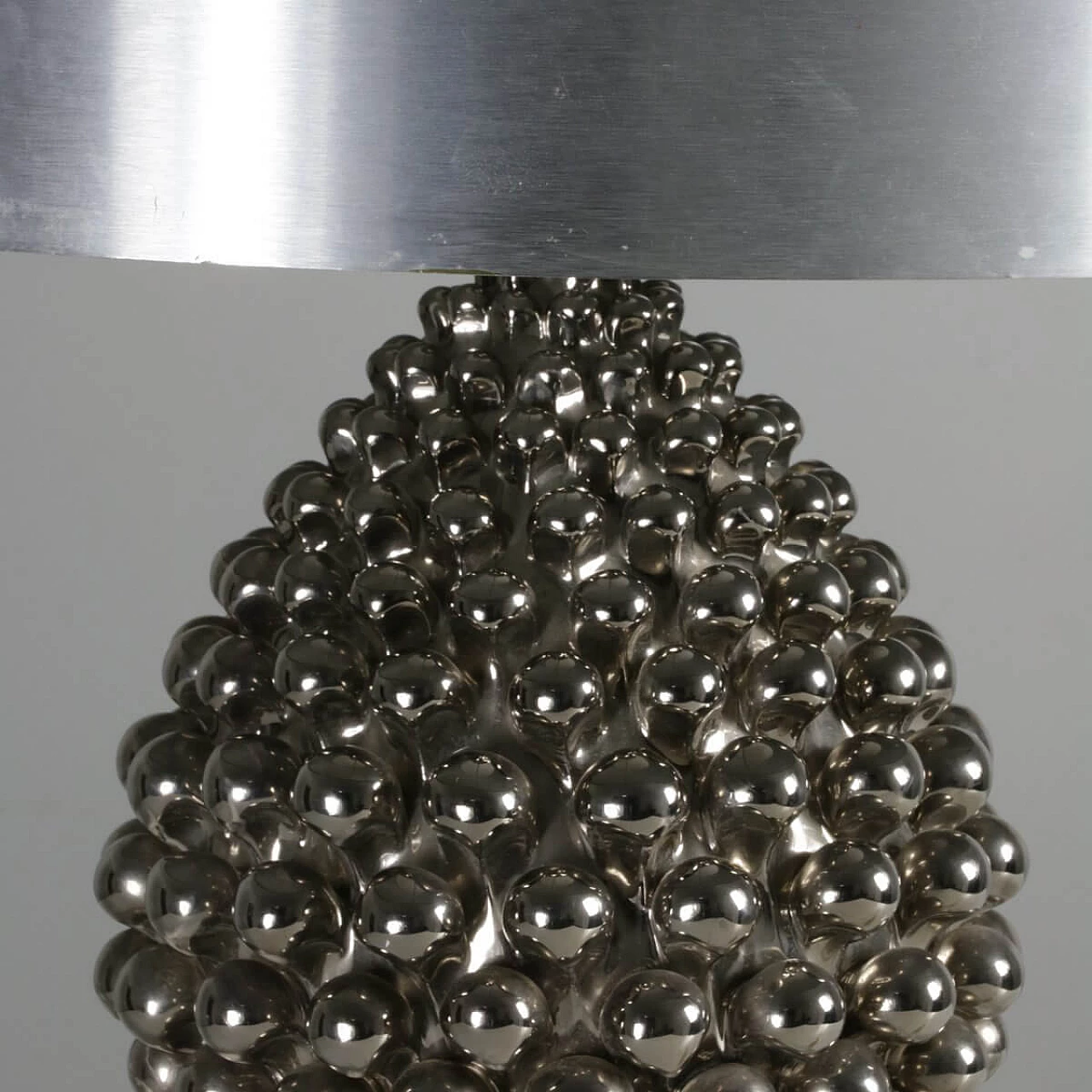 Table lamp in metal and ceramic, 50s 1329504