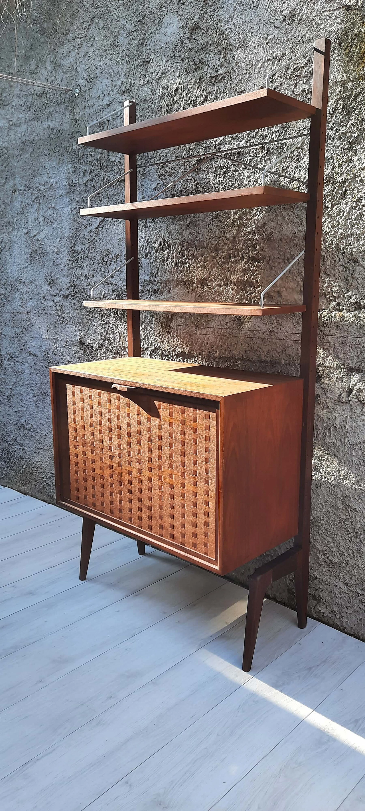 Mobile bar in teak di I.S.A. Bergamo, anni '50 1329605