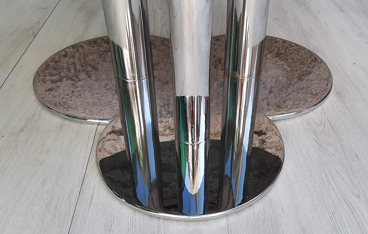 Trifoglio table in smoked glass by Sergio Asti for Poltronova, 1970s 1329698