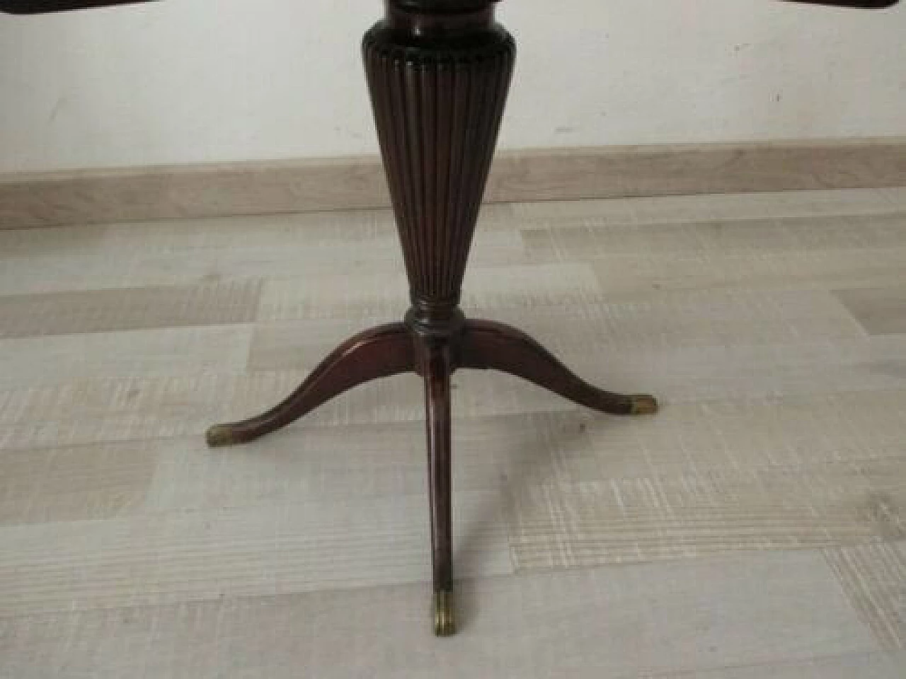 English mahogany coffee table with onyx top, 1950s 1329839