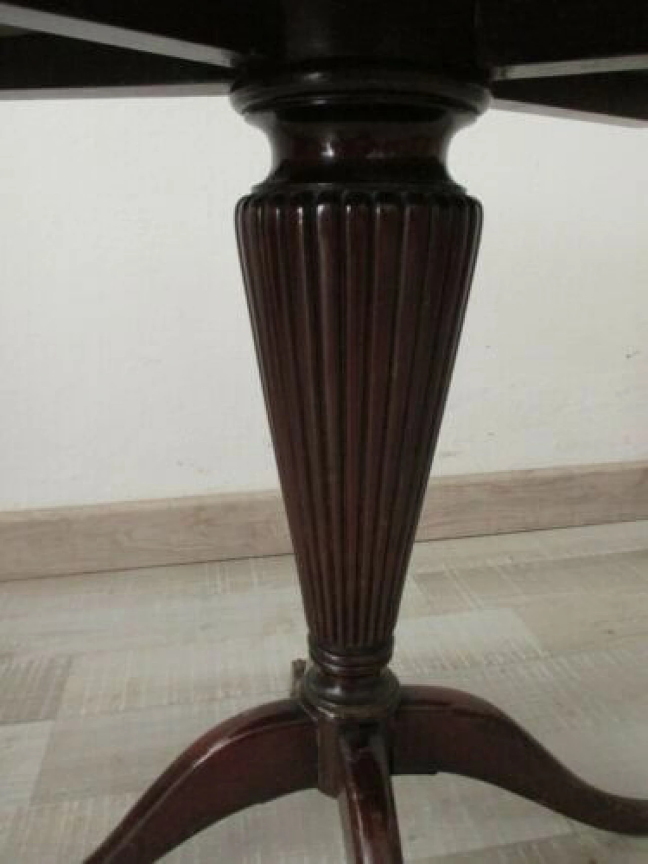 English mahogany coffee table with onyx top, 1950s 1329841