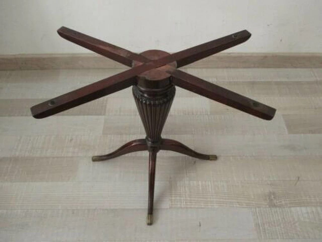 English mahogany coffee table with onyx top, 1950s 1329842