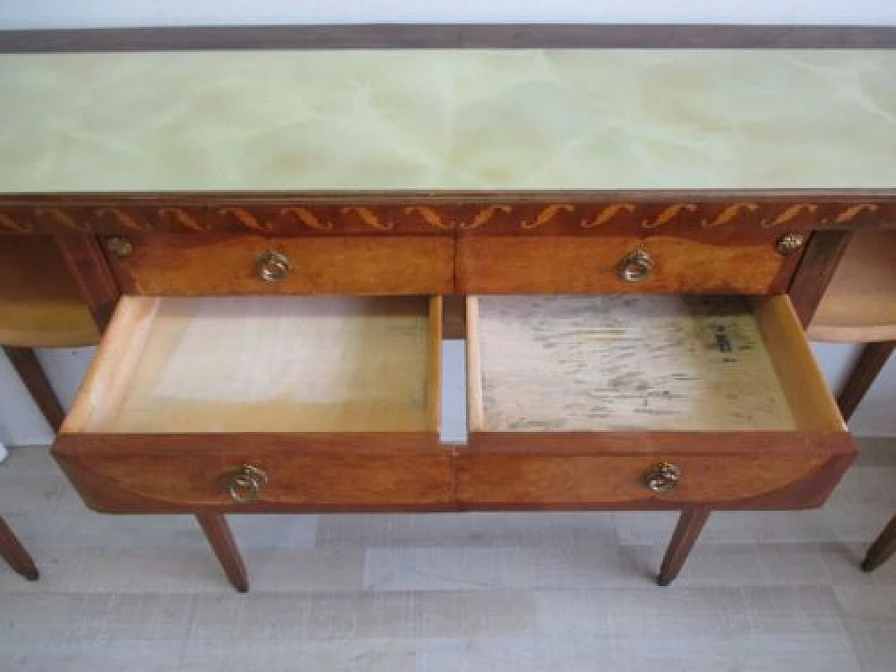 Walnut sideboard with mirror, 1950s 1329866