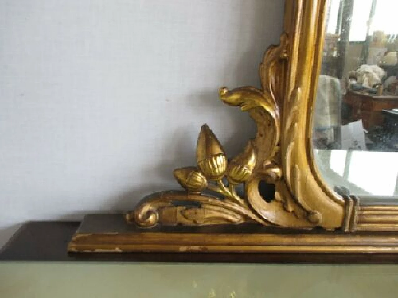 Walnut sideboard with mirror, 1950s 1329868
