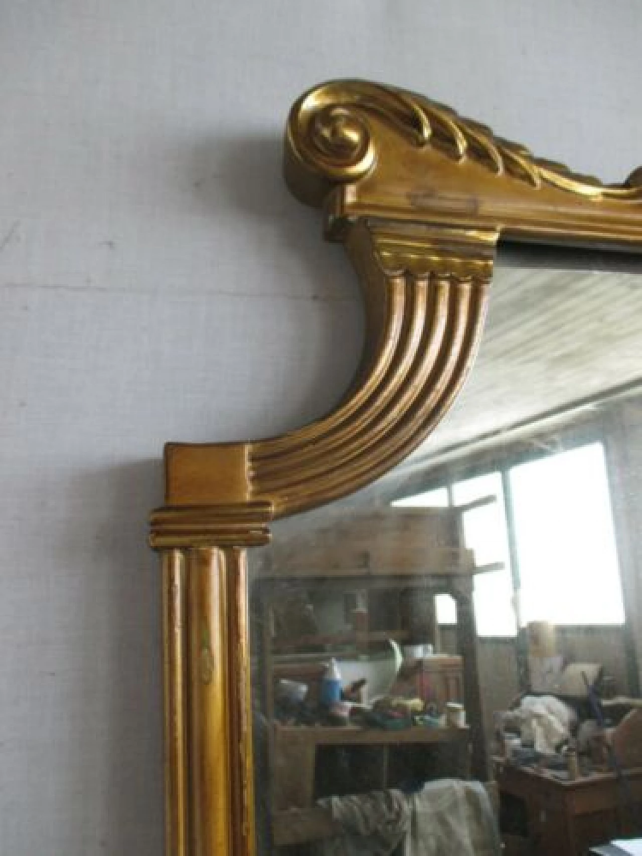 Walnut sideboard with mirror, 1950s 1329869