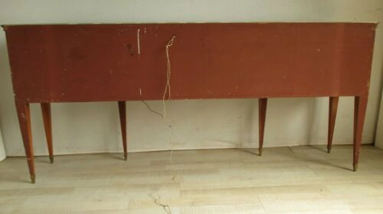 Rosewood sideboard with glass top, 1960s 1329882