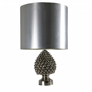 Table lamp in metal and ceramic, 50s