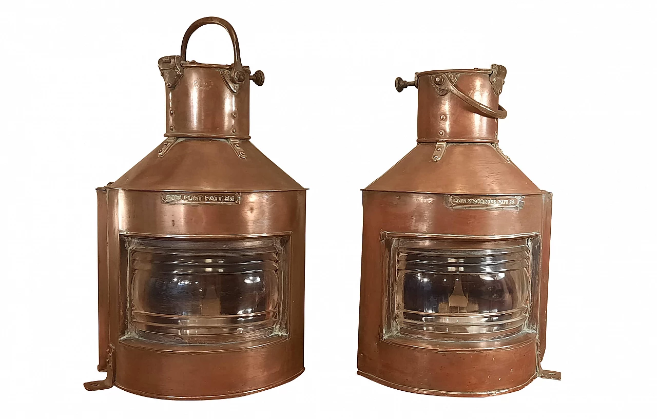 Lanterne di posizione navali inglesi a olio, 1943 1330070