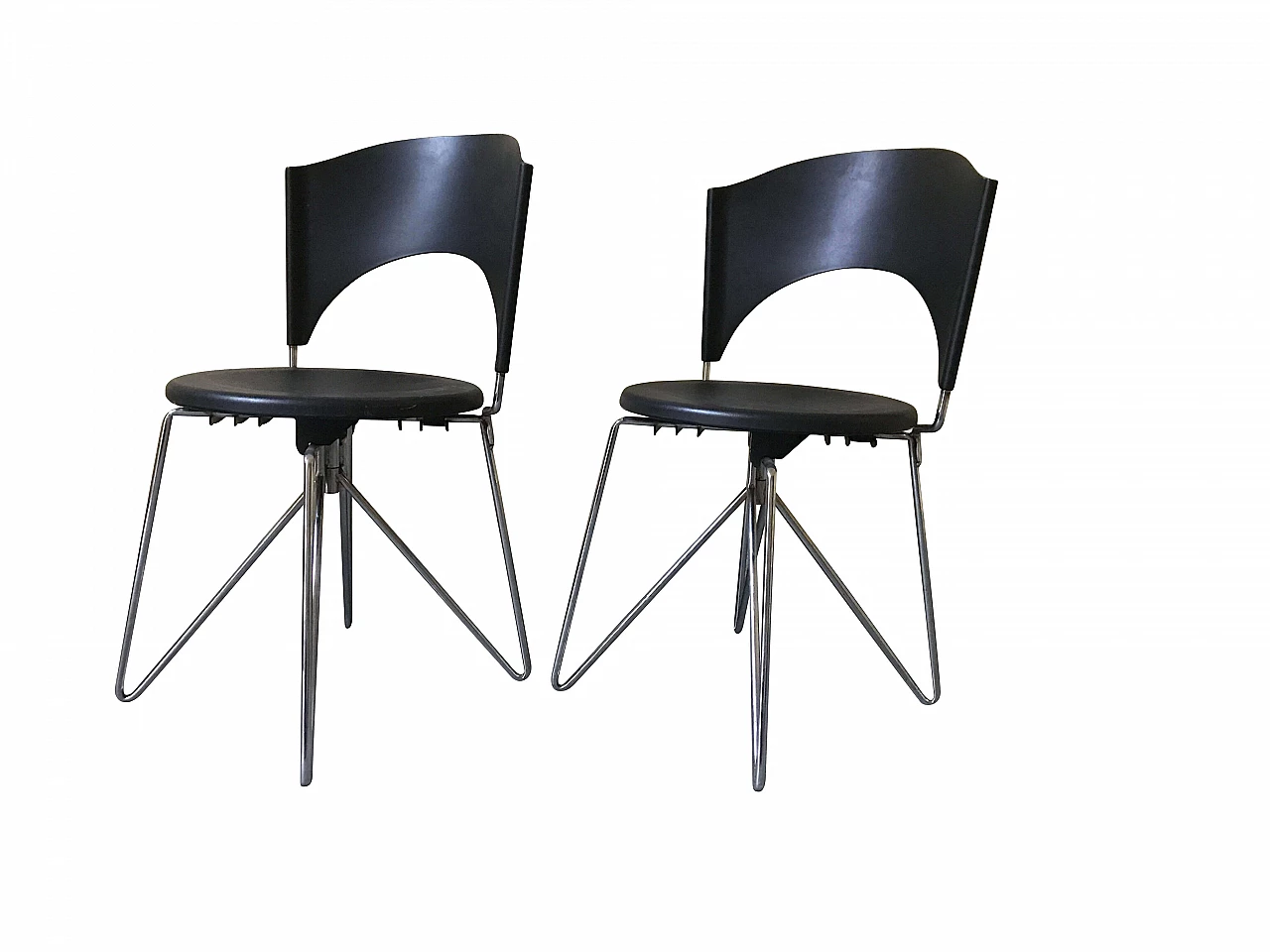 Pair of chairs Sophia by Carlo Bartoli for Bonaldo, 80s 1330219