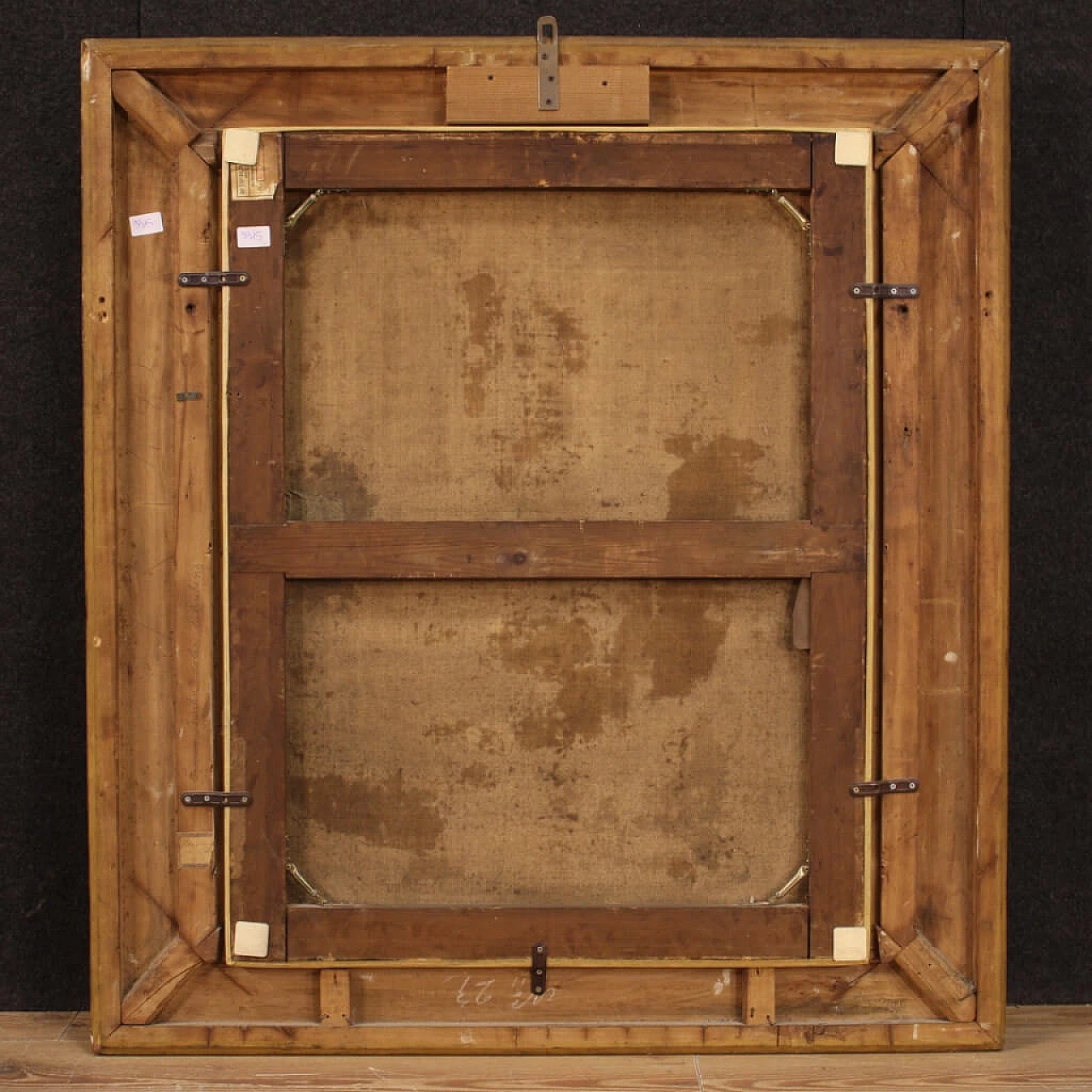 Sacra Famiglia, dipinto fiammingo olio su tela, '700 1330558