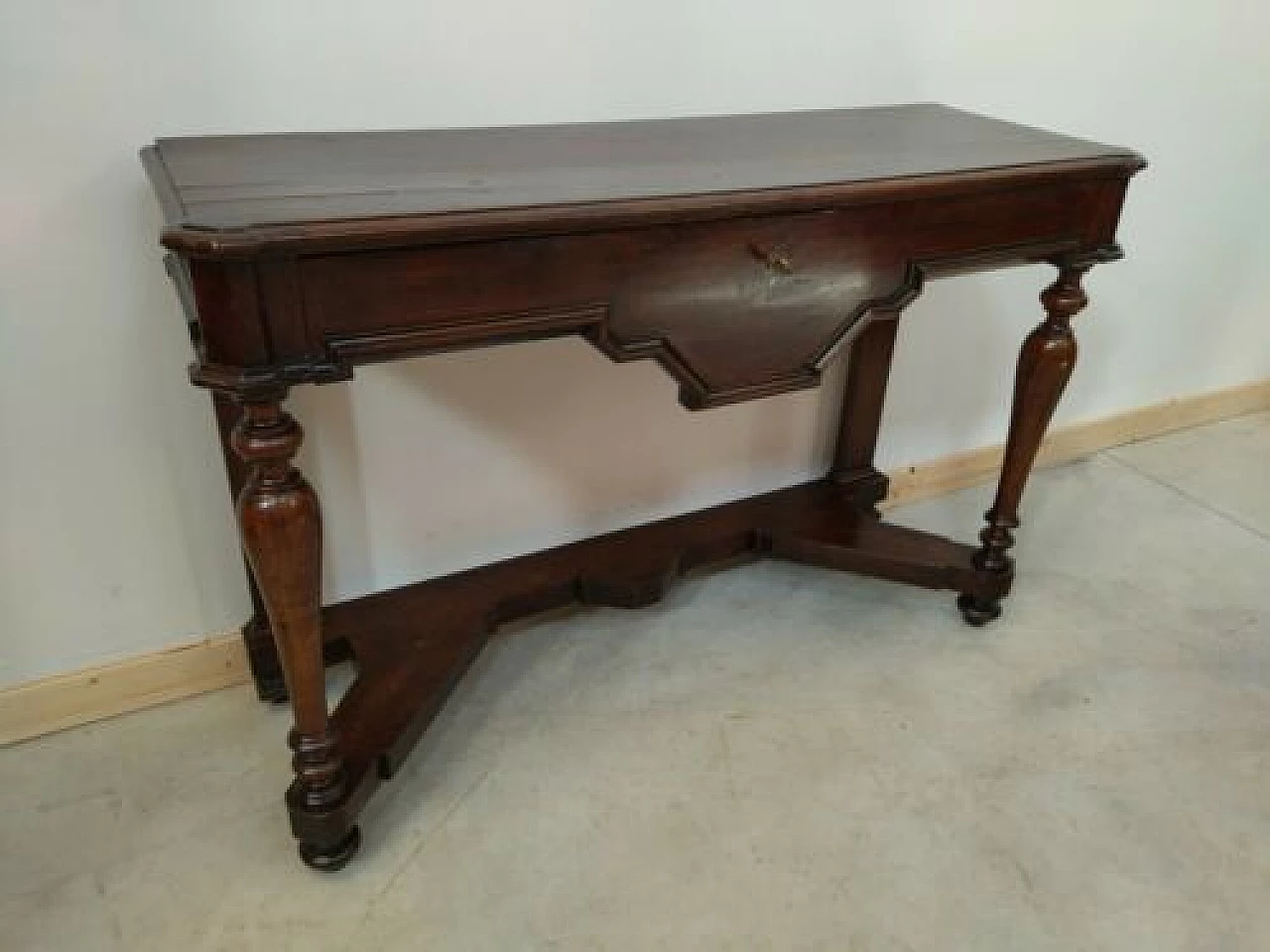 Umbertine walnut console table, late 19th century 1330833