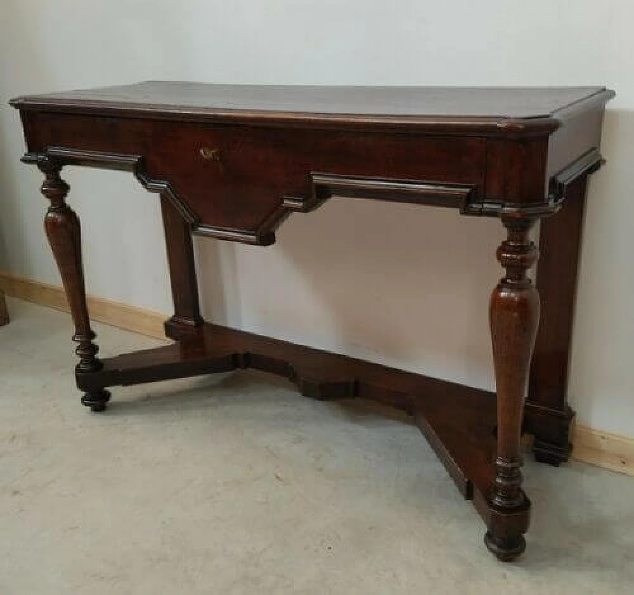 Umbertine walnut console table, late 19th century 1330834