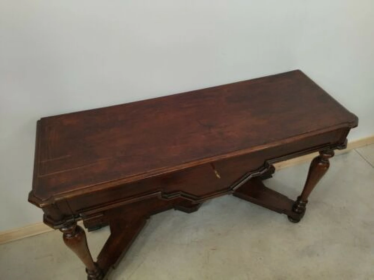 Umbertine walnut console table, late 19th century 1330839