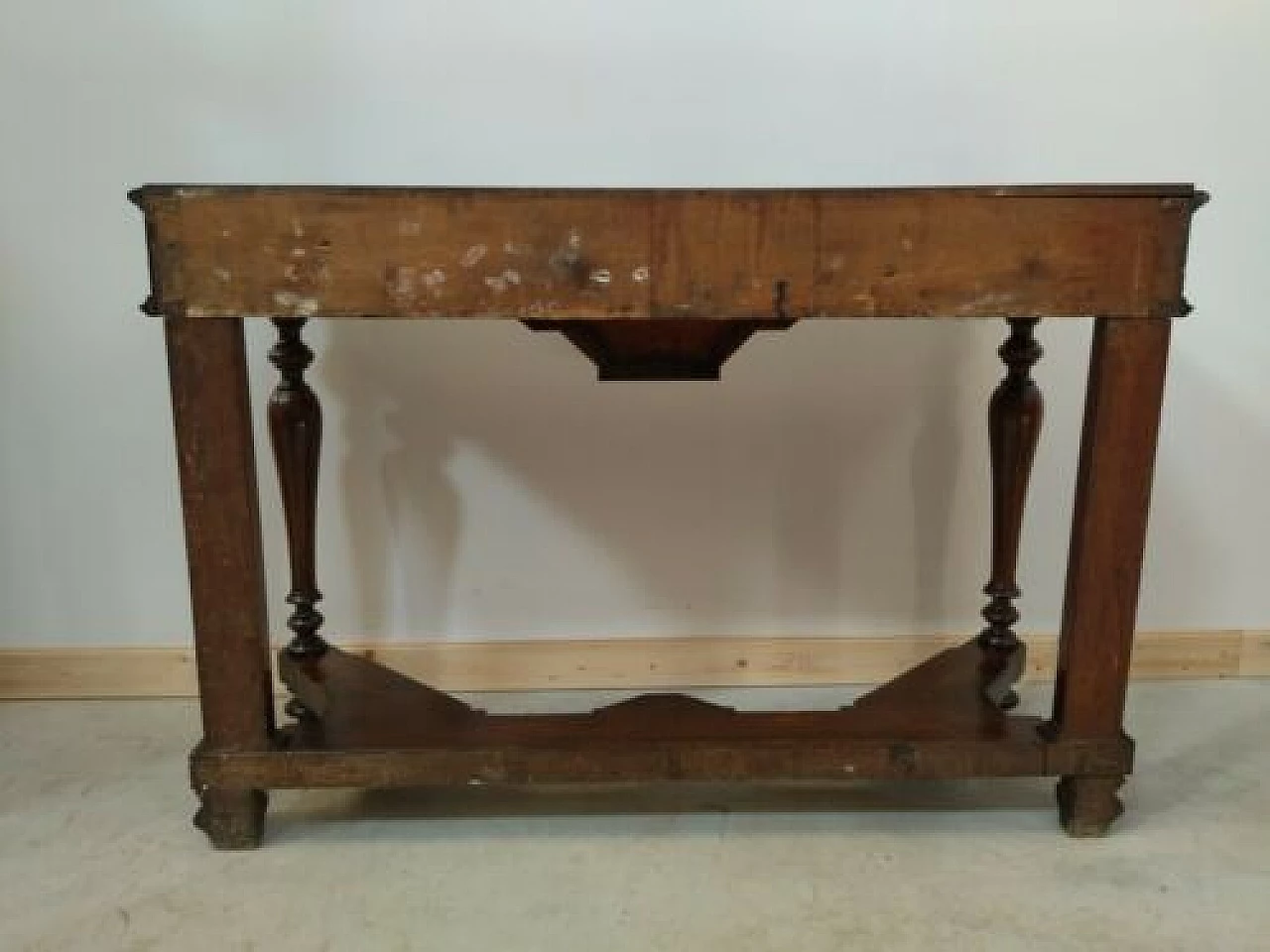 Umbertine walnut console table, late 19th century 1330841