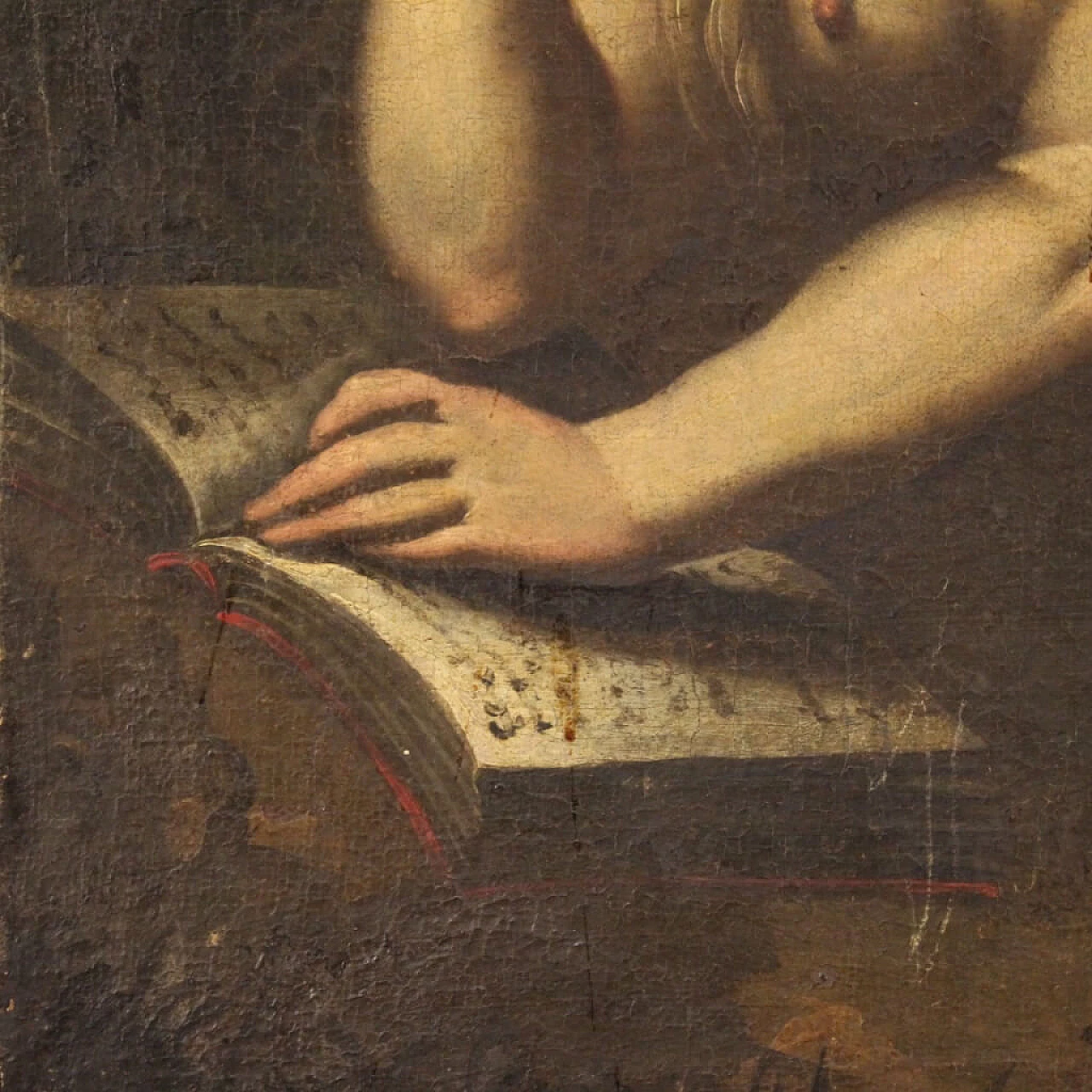 Maria Maddalena, dipinto francese ad olio su tela, '600 1331574