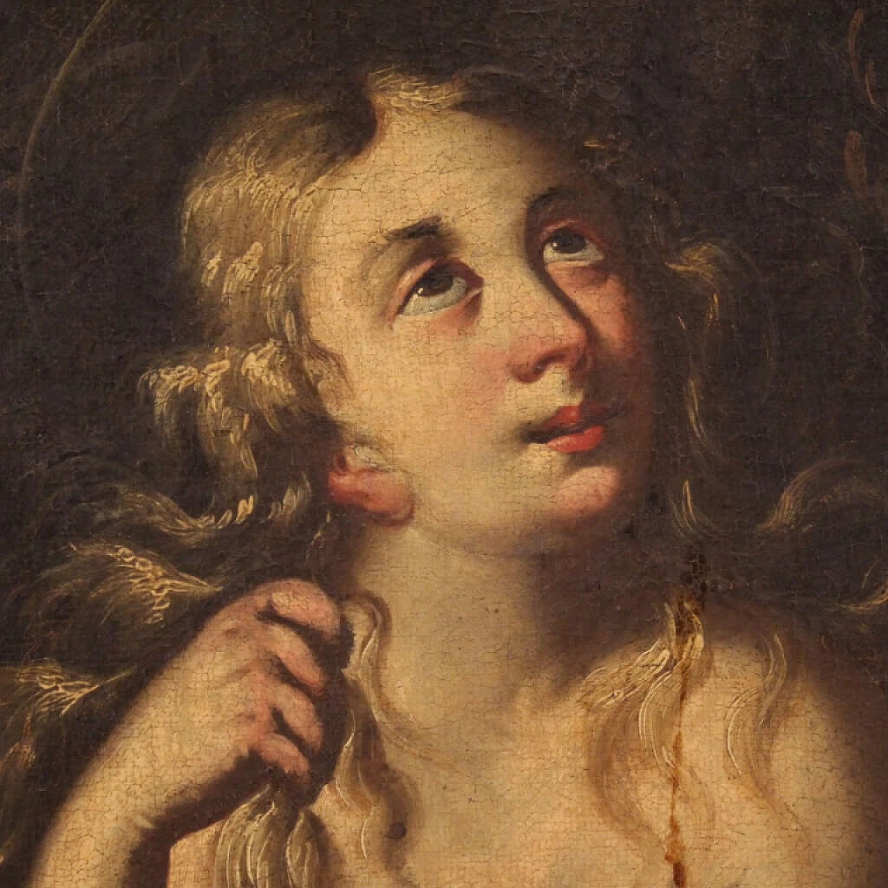 Maria Maddalena, dipinto francese ad olio su tela, '600 1331575