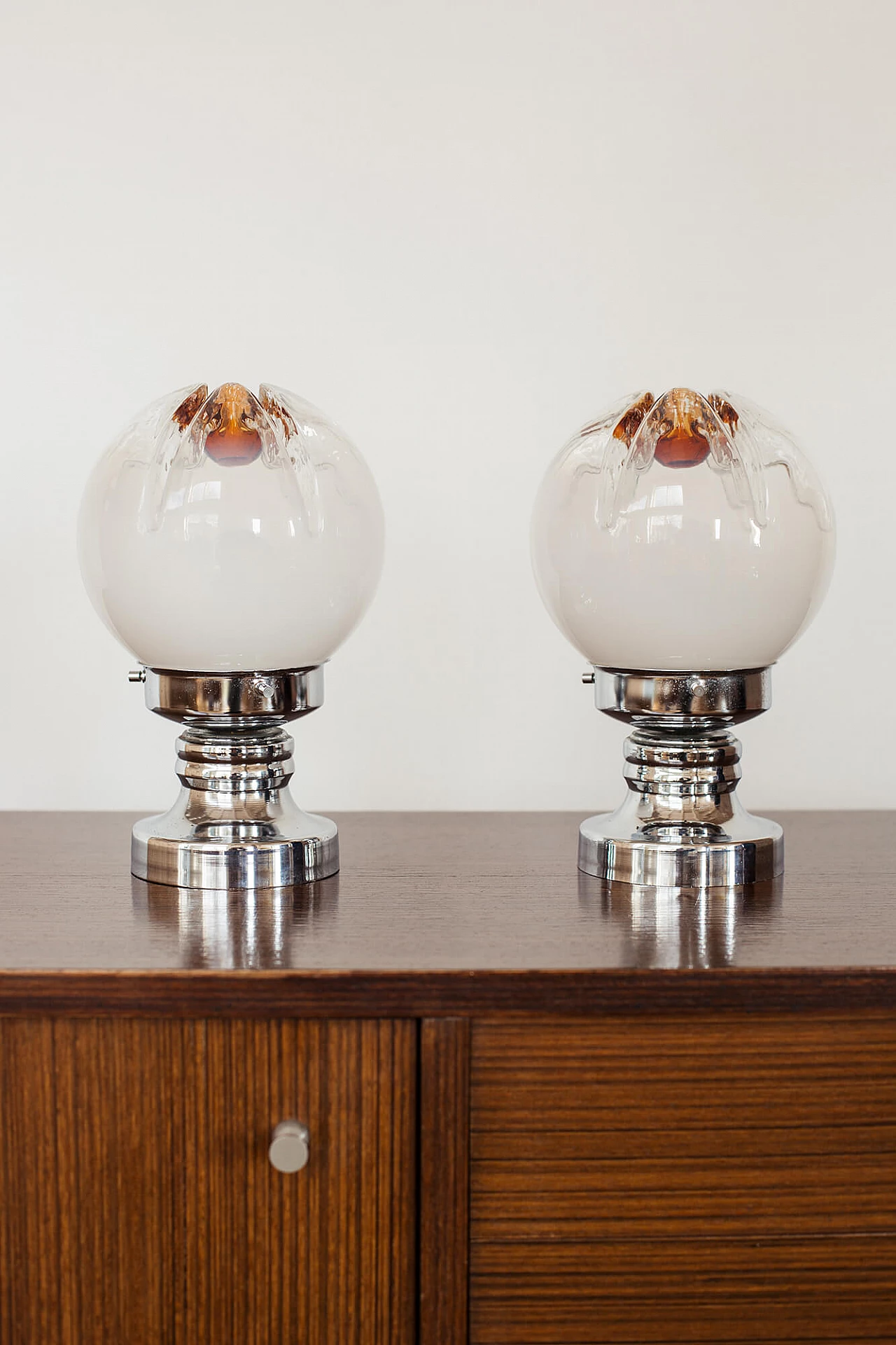 Pair of table lamps in the style of Toni Zuccheri for Mazzega, 1960s 1331604