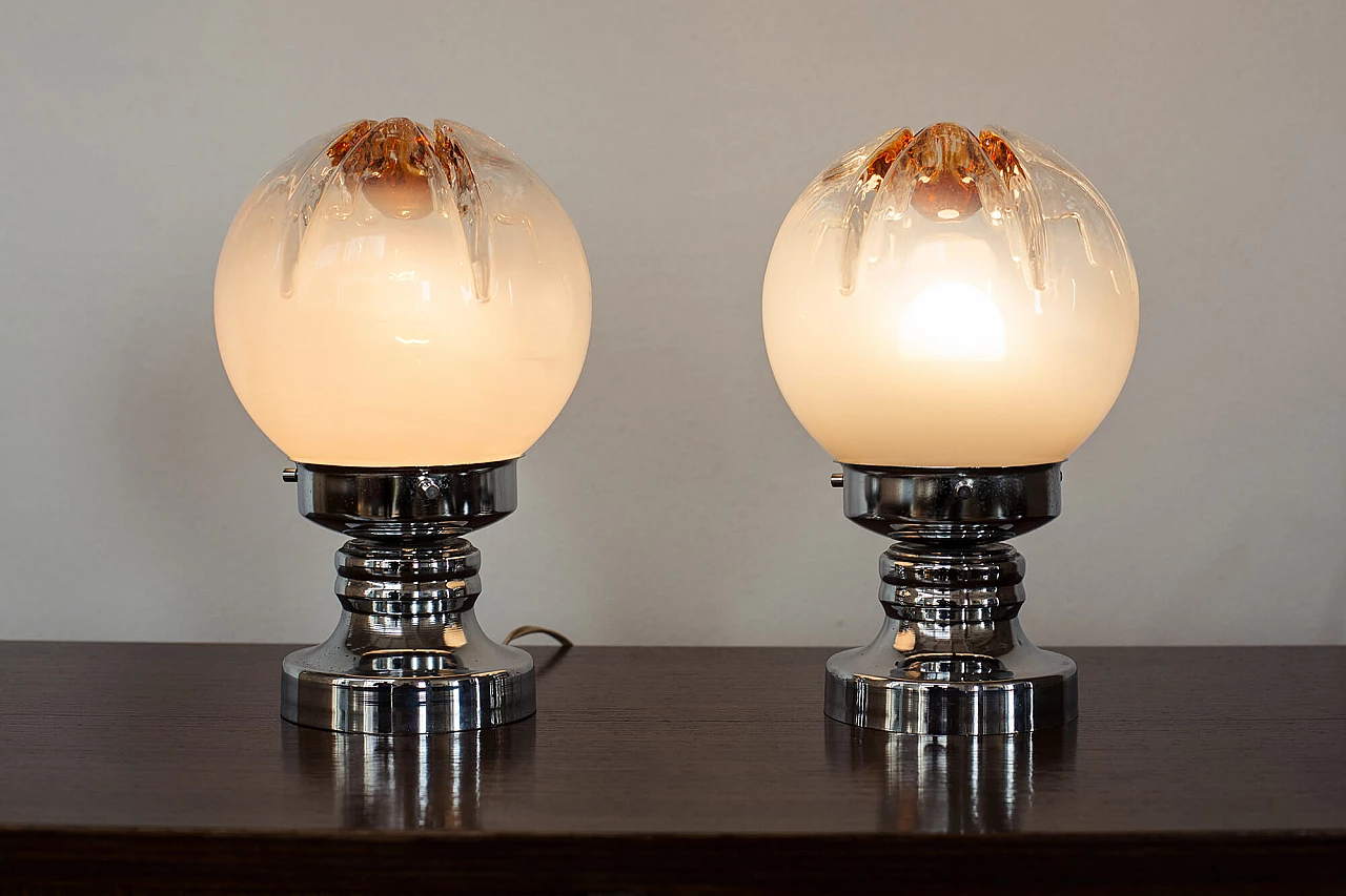 Pair of table lamps in the style of Toni Zuccheri for Mazzega, 1960s 1331612