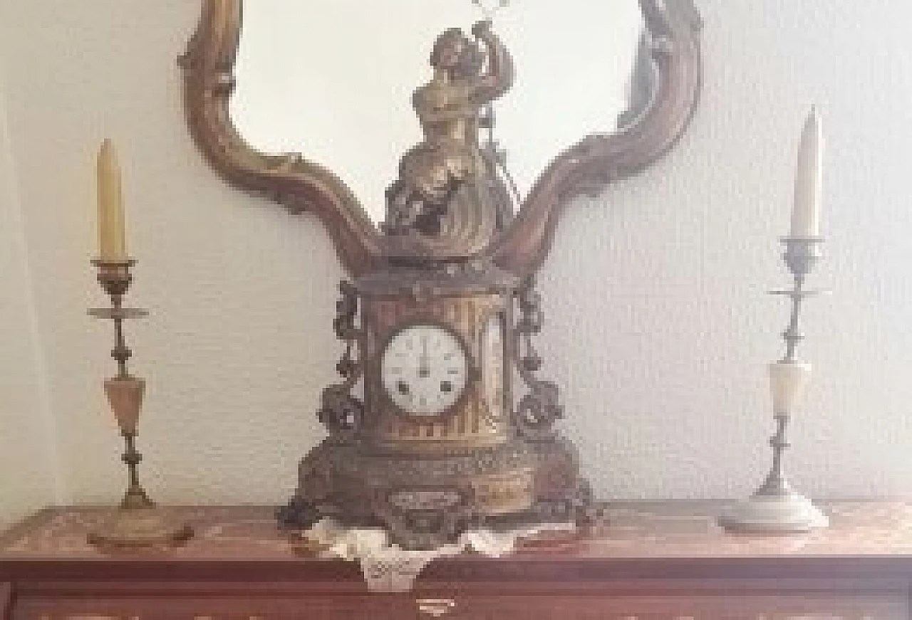 Brass table clock, 1940s 1331773