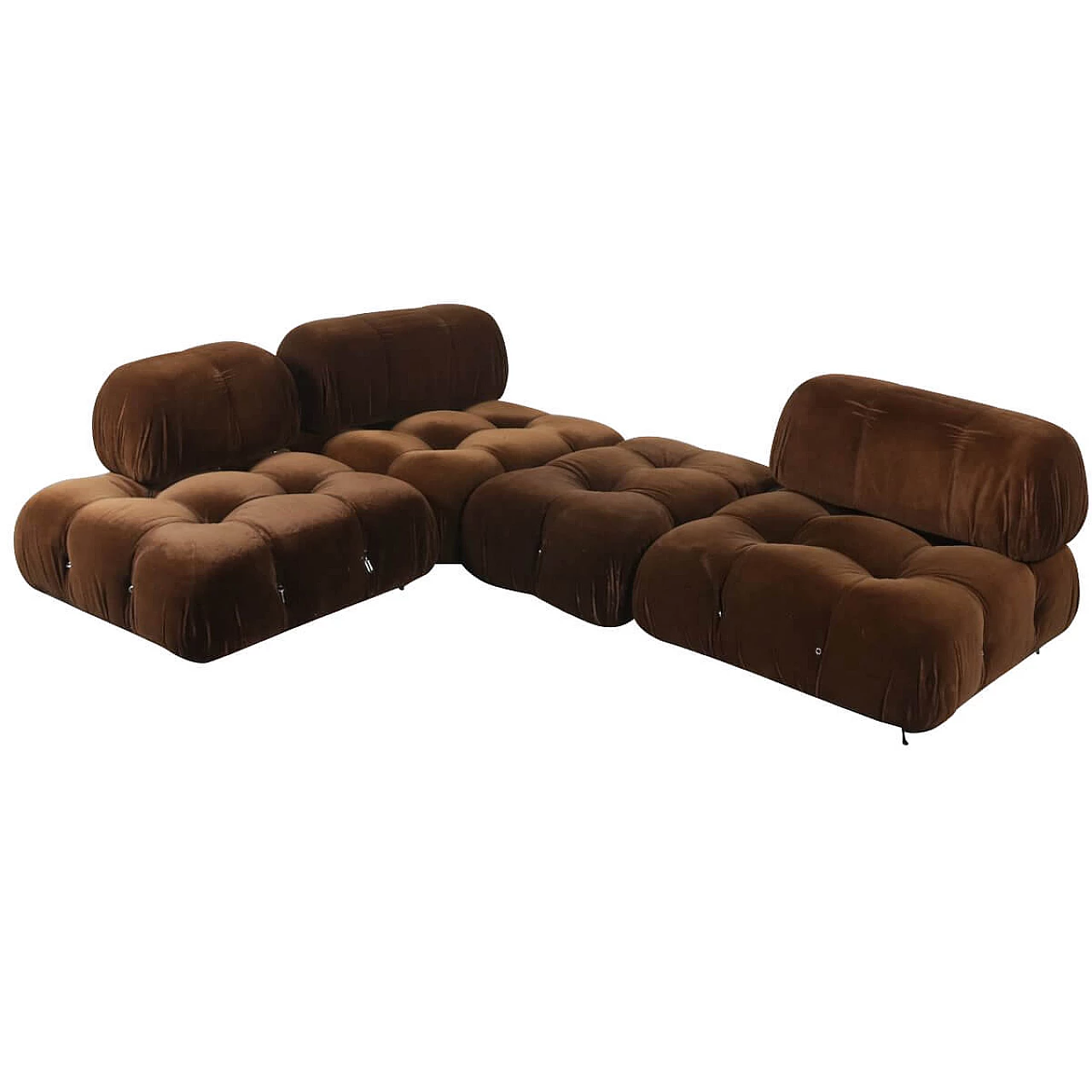 Divano Camaleonda in velluto a costa di Mario Bellini per B&B Italia, anni '60 1332016