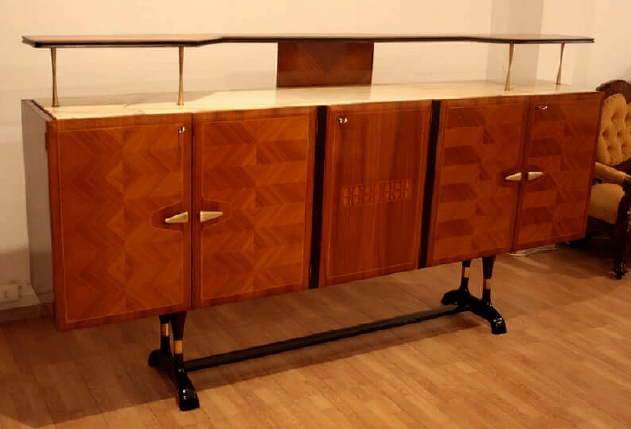 Credenza mobile bar di Vittorio Dassi di produzione Cecchini, anni '50 1332025