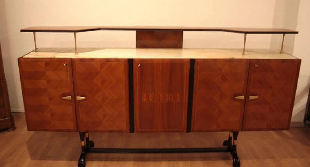 Credenza mobile bar di Vittorio Dassi di produzione Cecchini, anni '50 1332027