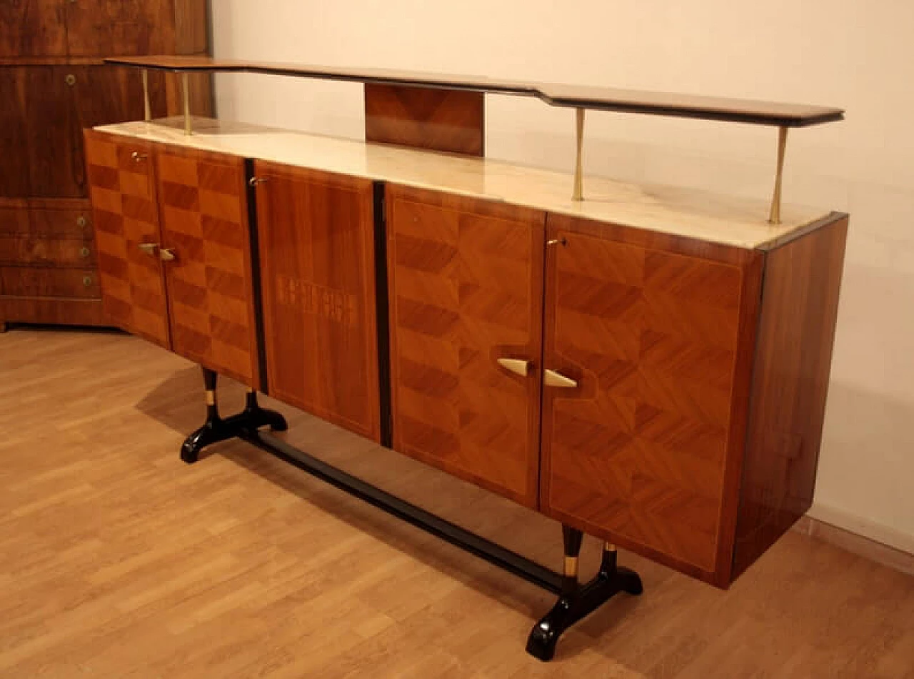 Credenza mobile bar di Vittorio Dassi di produzione Cecchini, anni '50 1332033