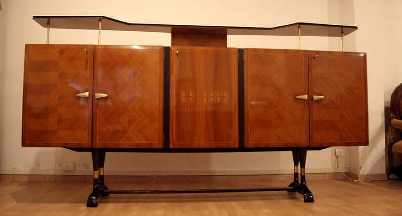 Credenza mobile bar di Vittorio Dassi di produzione Cecchini, anni '50 1332034