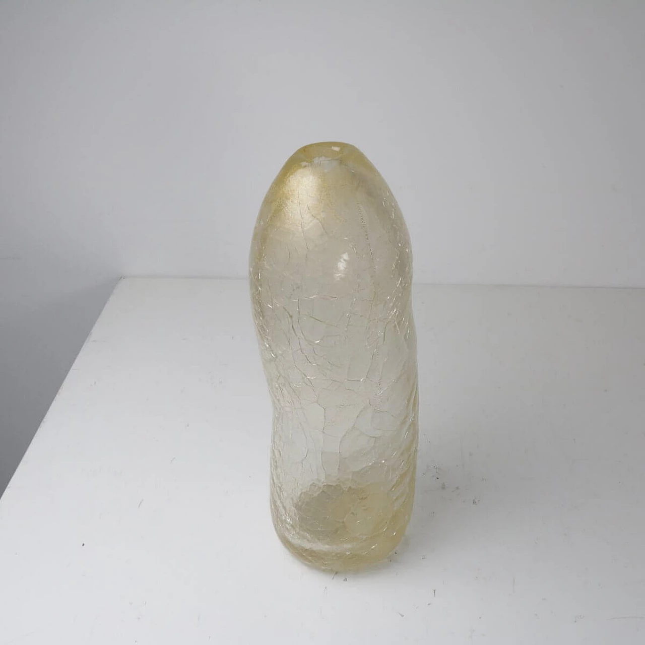 Vaso in vetro di Murano con effetto craquelé, anni '90 1332108