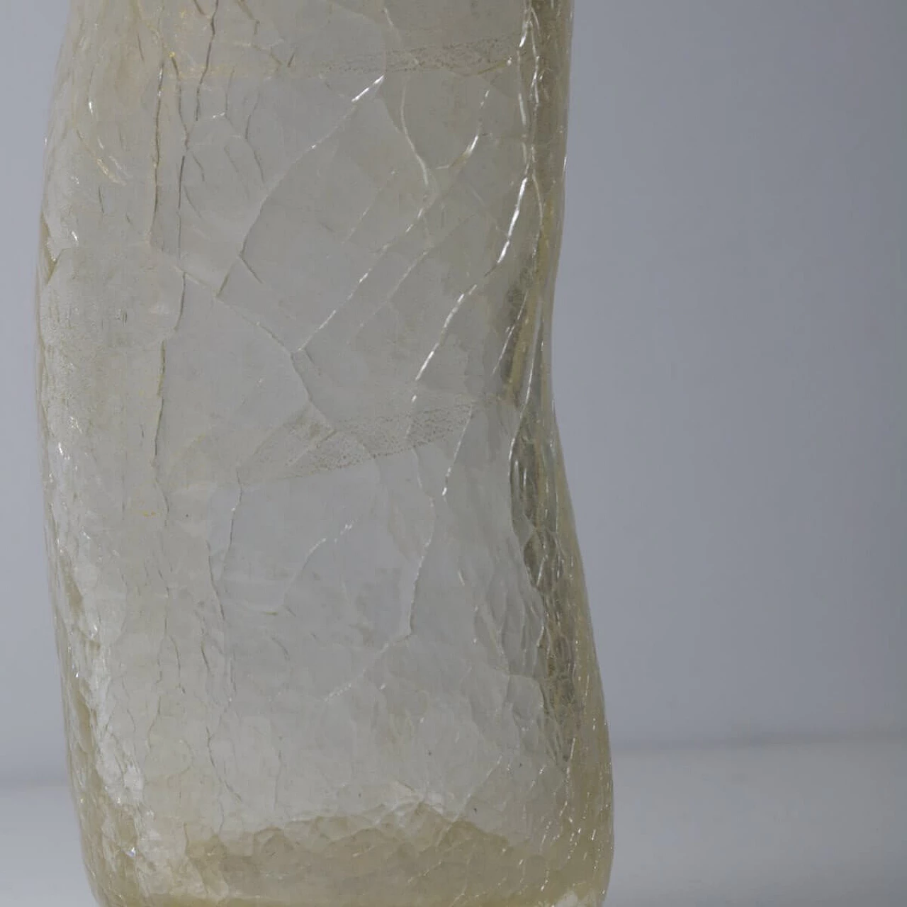 Vaso in vetro di Murano con effetto craquelé, anni '90 1332110