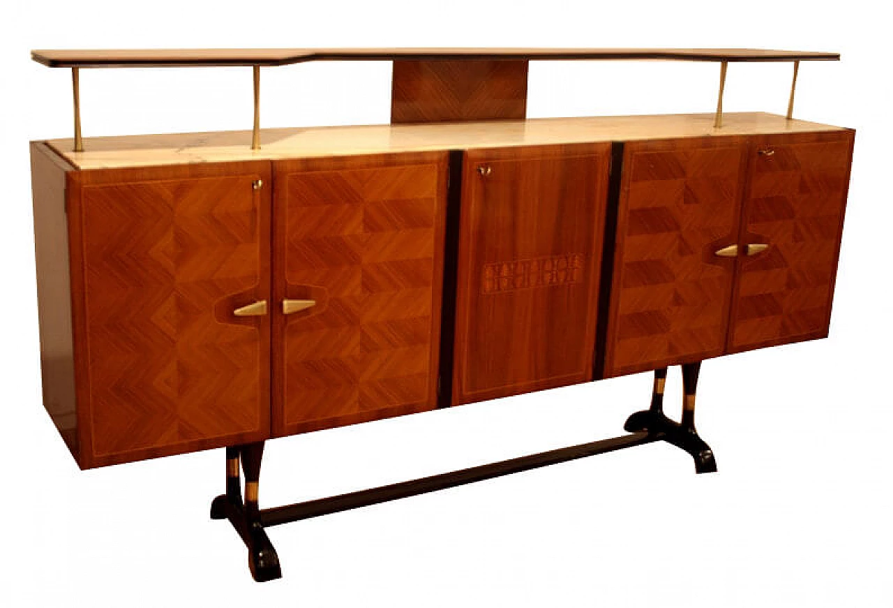 Credenza mobile bar di Vittorio Dassi di produzione Cecchini, anni '50 1332244