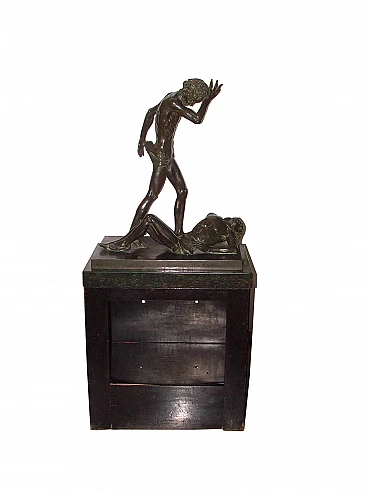 Carlo Paganini, Caino e Abele, scultura in bronzo, 1944