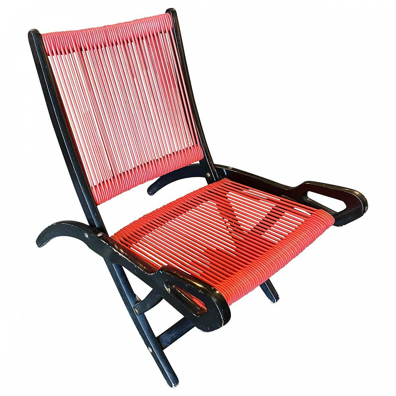 Ninfea folding armchair in wood and plastic by Giò Ponti for Reguitti, 70s 1333002